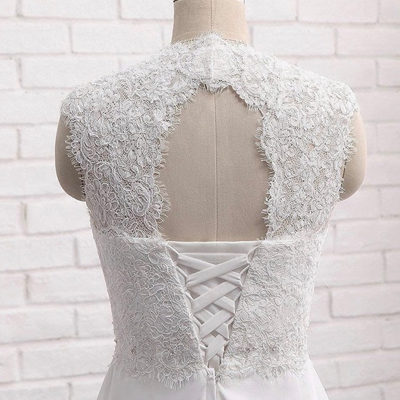 Wedding Dresses for Bride 2023 Sleeveless Lace - Picture 6 of 8